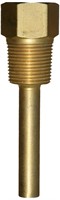 76-4G2 Thermowells  3/4 NPT  4 Length  Brass