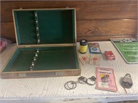 Assorted Magic Tricks, Gags, and Wooden Box