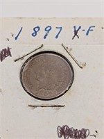 Rare XF 1897 Indian Head Penny