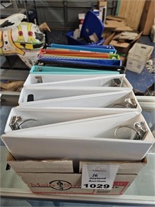 Box of 16 Various sized 3-Ring Binders