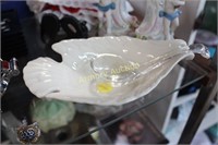 LENOX PORCELAIN BIRD BOWL - GLASS LADLE