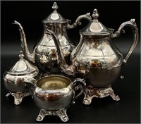 FB Rogers Silver Plate Tea & Coffee Set