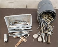 Lot of Lag Bolts, Nails & More