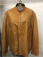 Vtg Wilson's Mens Tan Leather Sz Medium Jacket