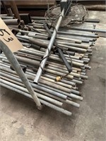 Rolling Cart, Galvanized Metal Pipe