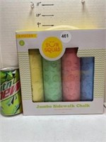 NIP - 4 Pc. Jumbo Sidewalk Chalk