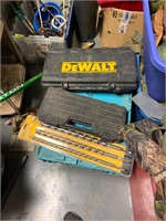 2 tool cases & new 18" dill bit set