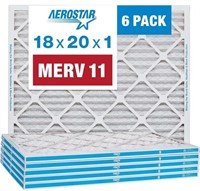 AEROSTAR 6PCS MERV 11 PLEATED AIR FILTERS