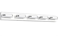 MODERN 5 LIGHT LED VANITY LIGHT FIXTURE 33X2.5IN