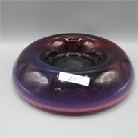 Fenton plum opal 11" rolled rim bowl
