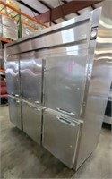 Randell 3 Section Reach in Refrigerator 6 Door