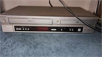 Sharp DVD VCR Combo VHS Player Powers On