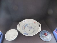 Ceramic Bowl & Covered Dish