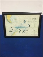 A VOYAGE ABOARD M.V. ORION FRAMED MAP PICTURE