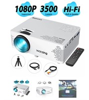 VicTsing Mini Projector, 1080P Supported, 3500 Lux
