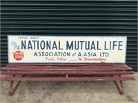 Original Natual Mutual Life Hanging Shop Sign