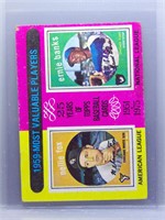 Ernie Banks Nellie Fox 1975 Topps