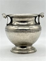 Beautiful 95% Pewter Pot with Scrolled Handles