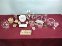 Mark Twain glass, stem ware, bowls, butter trays,