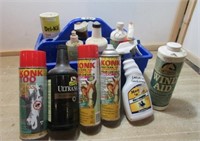 Grooming box of fly sprays