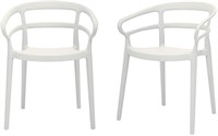 Amazon Basics White Dining Chair Set of 2