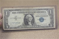 1957 One Dollar Blue Seal Star Note