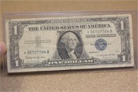 1957 One Dollar Blue Seal Star Note