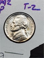 BU Type 2 Silver 1942 Jefferson Nickel