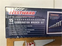 Westward 15pc Metric combo wrench set