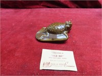 "Old Rip" Ceramic Horny Toad Figure.