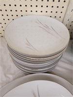 Platinum Wheat China Set and Snack Set