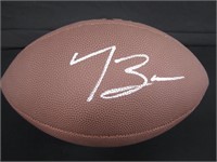 Tyler Boyd Signed Football JSA Witnessed