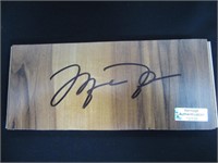 Michael Jordan Signed Floor Cut Heritage COA