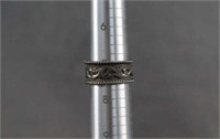 Vogt Sterling Silver Engraved Ladies Ring