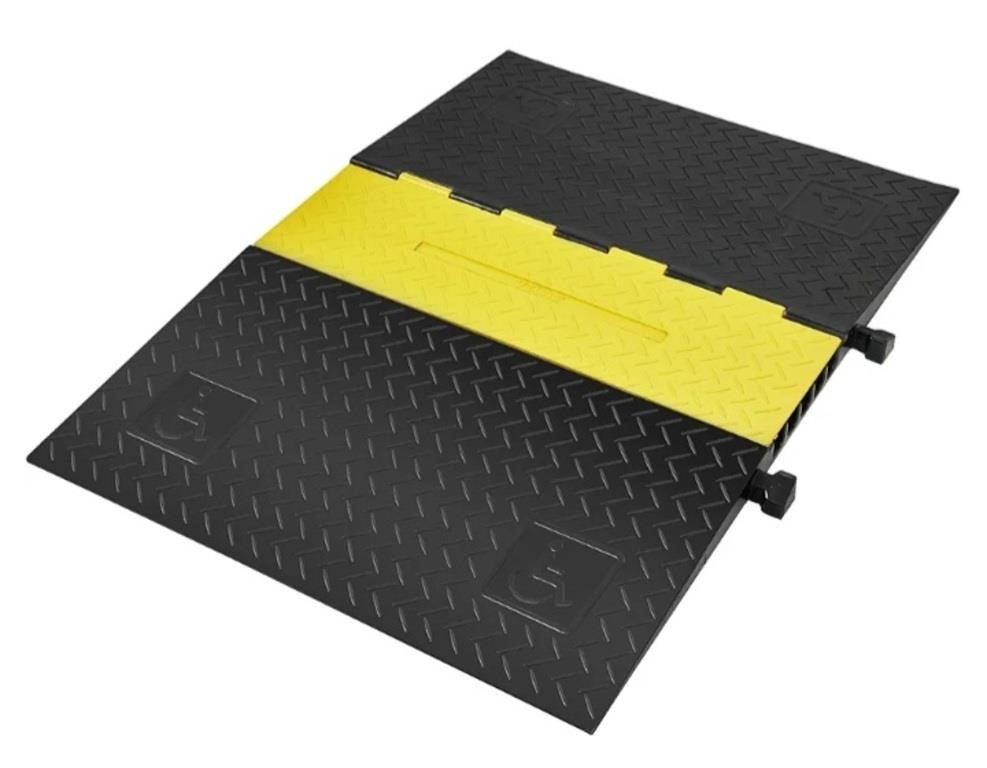 VEVOR Rubber Cable Protector Ramp, 5 Channel,