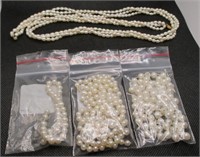 24" Fresh Water Pearl Necklace w/14kt Clasp &