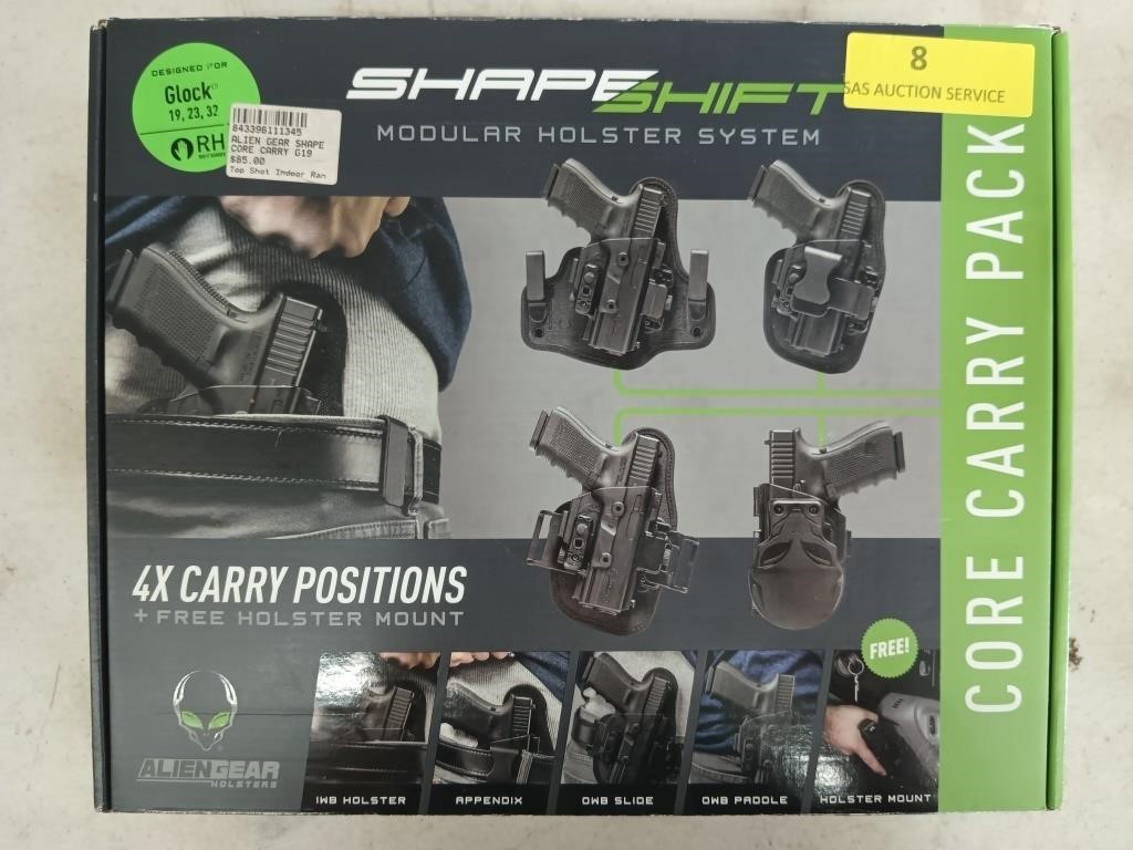 Shapeshift modular holster system core carry pack