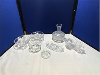 Selection of Cut Clear Glass