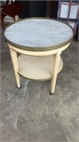 Danby French Provincial Marble Top Lamp Table