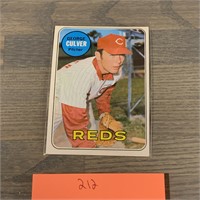 1969 George Culver Topps Baseball Card