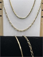 Lot Of 2 Pierre Cardin Necklace & Bracelet Sets