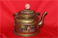 An Antique/Vintage Brass Chinese Teapot