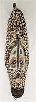141D African Mask Embellished with Shells