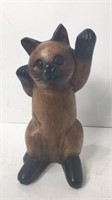Decorative Hand Carved Cat Figure Thailand U15A