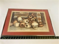 Pottery Assemblage signed by Debby Prager