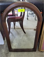 WOOD FRAMED DOME TOP MIRROR