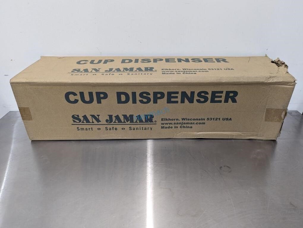 AS NEW S/S HORIZONTAL CUP DISPENSER, 12-24OZ
