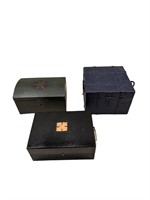 Set of 3 Assorted Wood Boxes