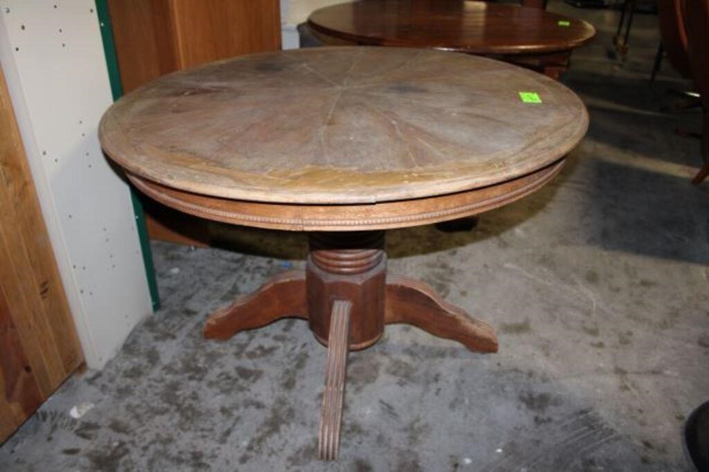 (2) Round Wooden Gaming Tables; Approx. 44" Dia. &