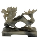 Vintage Chinese Carved Dragon Statue